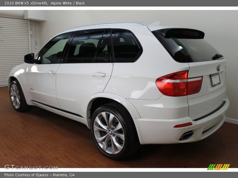 Alpine White / Black 2010 BMW X5 xDrive48i