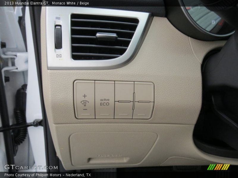 Monaco White / Beige 2013 Hyundai Elantra GT