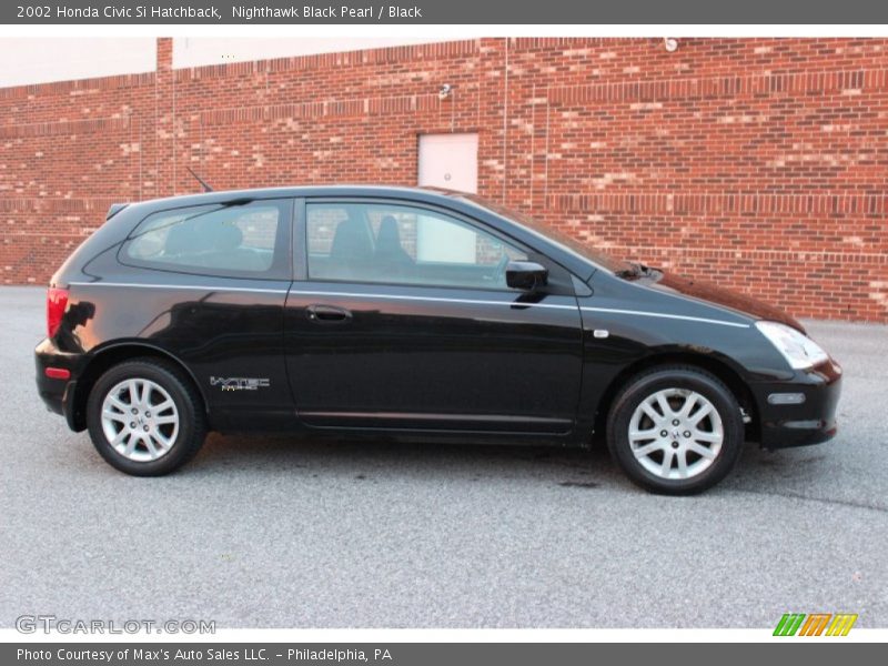 Nighthawk Black Pearl / Black 2002 Honda Civic Si Hatchback