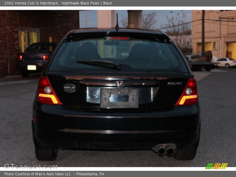 Nighthawk Black Pearl / Black 2002 Honda Civic Si Hatchback