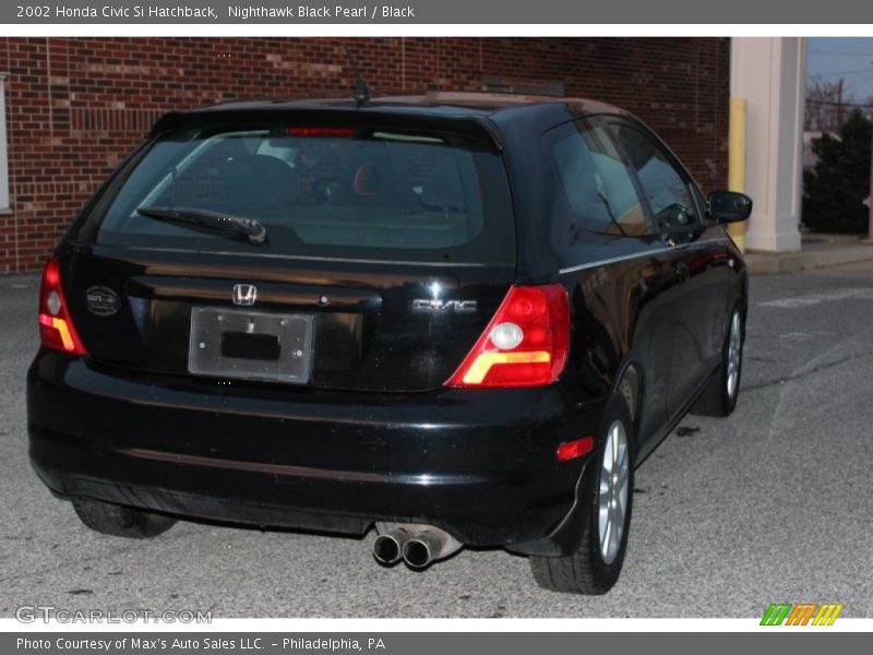 Nighthawk Black Pearl / Black 2002 Honda Civic Si Hatchback