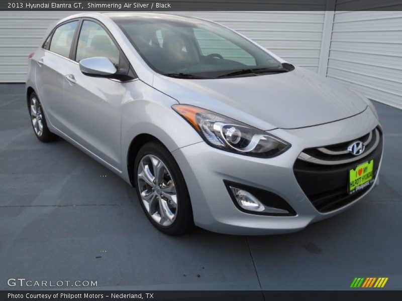 Shimmering Air Silver / Black 2013 Hyundai Elantra GT