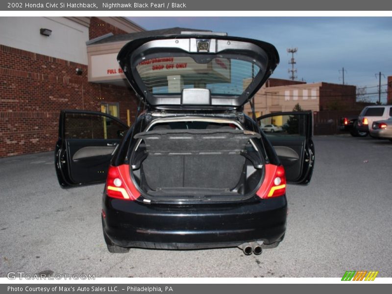 Nighthawk Black Pearl / Black 2002 Honda Civic Si Hatchback