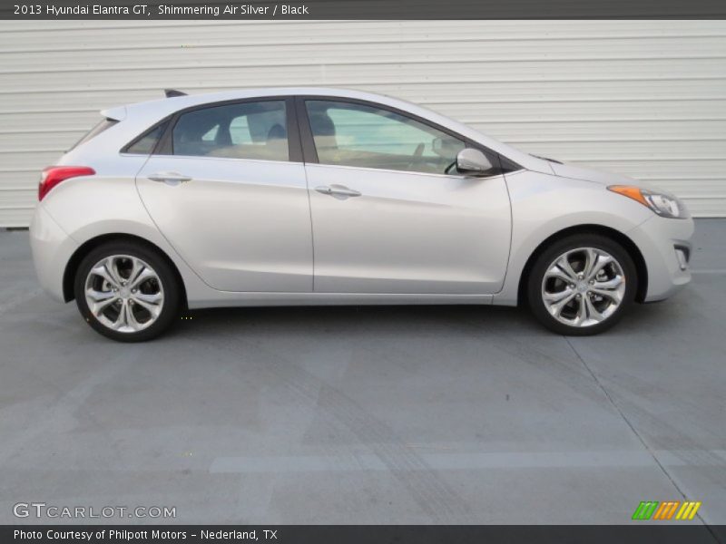 Shimmering Air Silver / Black 2013 Hyundai Elantra GT