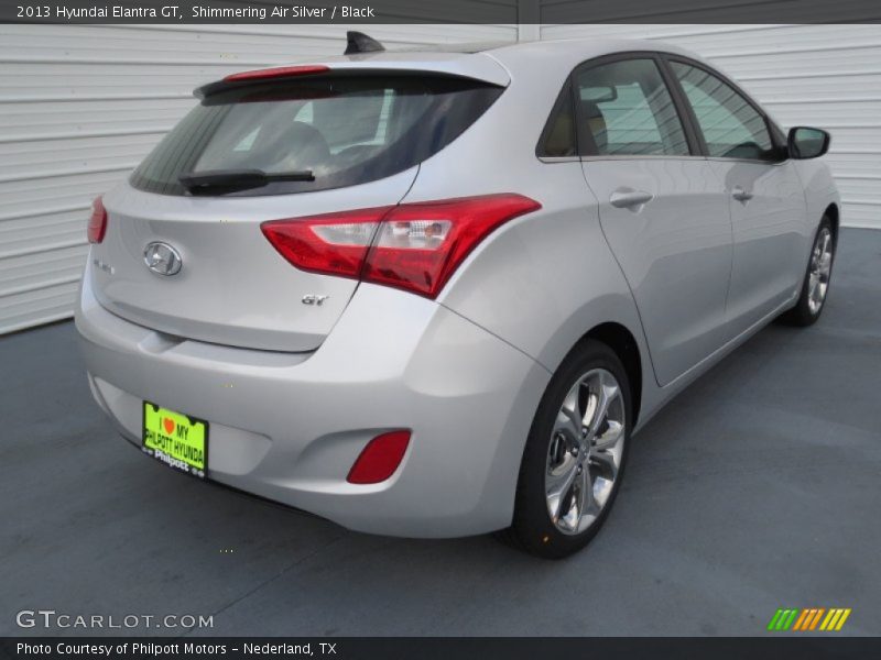 Shimmering Air Silver / Black 2013 Hyundai Elantra GT