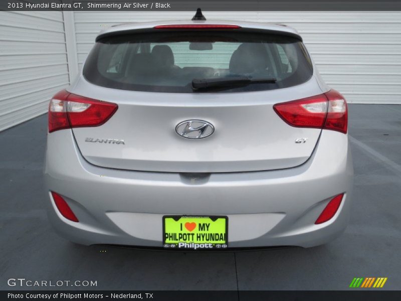 Shimmering Air Silver / Black 2013 Hyundai Elantra GT