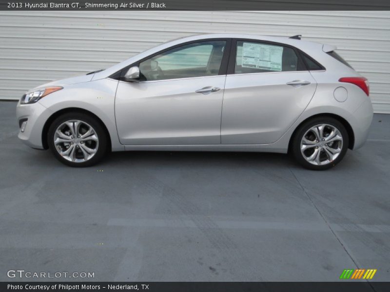 Shimmering Air Silver / Black 2013 Hyundai Elantra GT