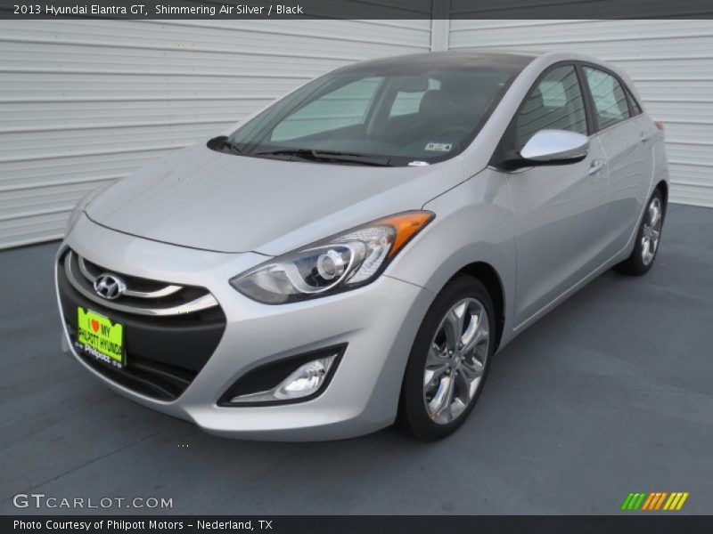 Shimmering Air Silver / Black 2013 Hyundai Elantra GT