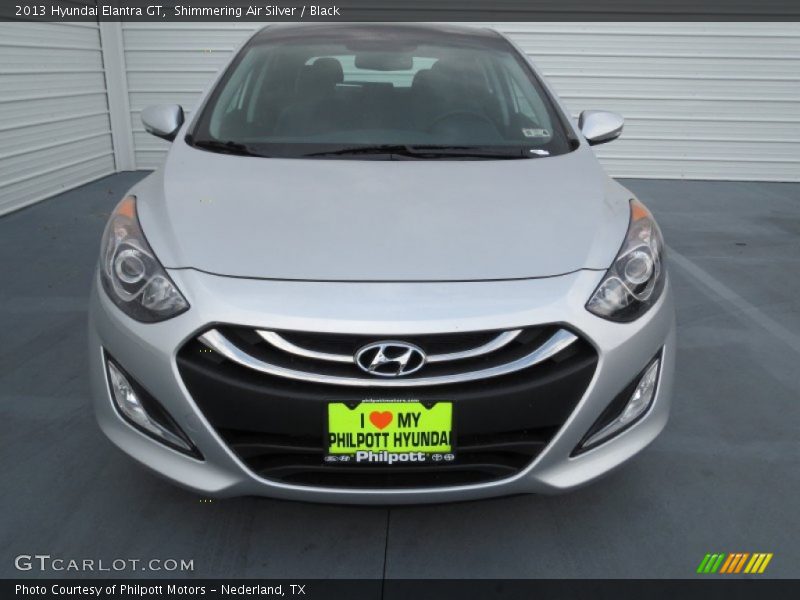 Shimmering Air Silver / Black 2013 Hyundai Elantra GT