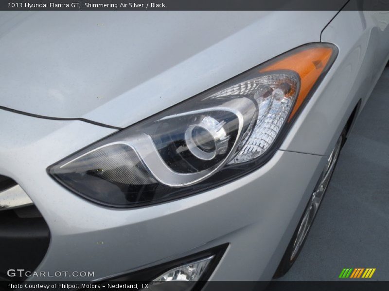 Shimmering Air Silver / Black 2013 Hyundai Elantra GT