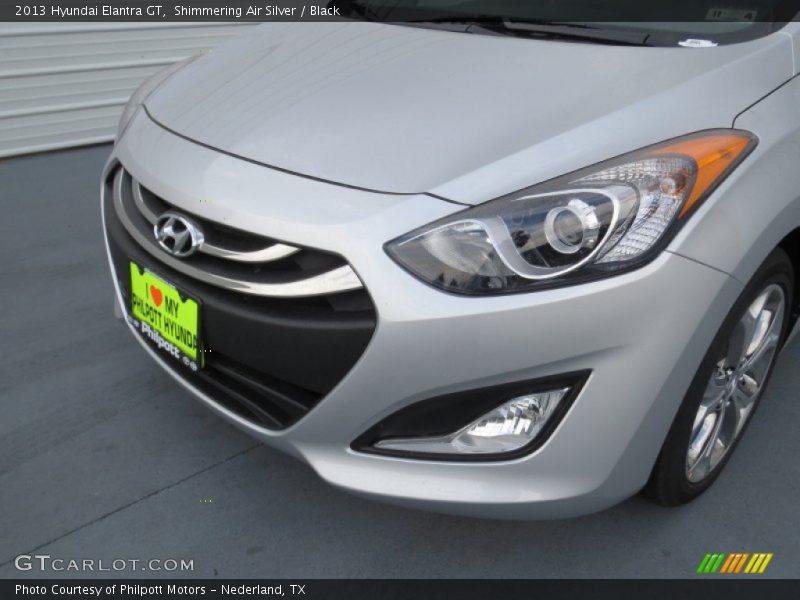 Shimmering Air Silver / Black 2013 Hyundai Elantra GT