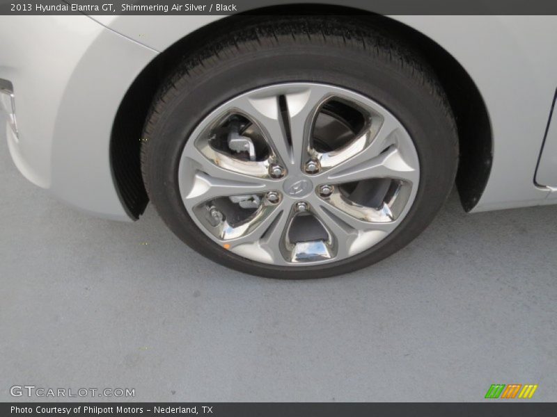 Shimmering Air Silver / Black 2013 Hyundai Elantra GT