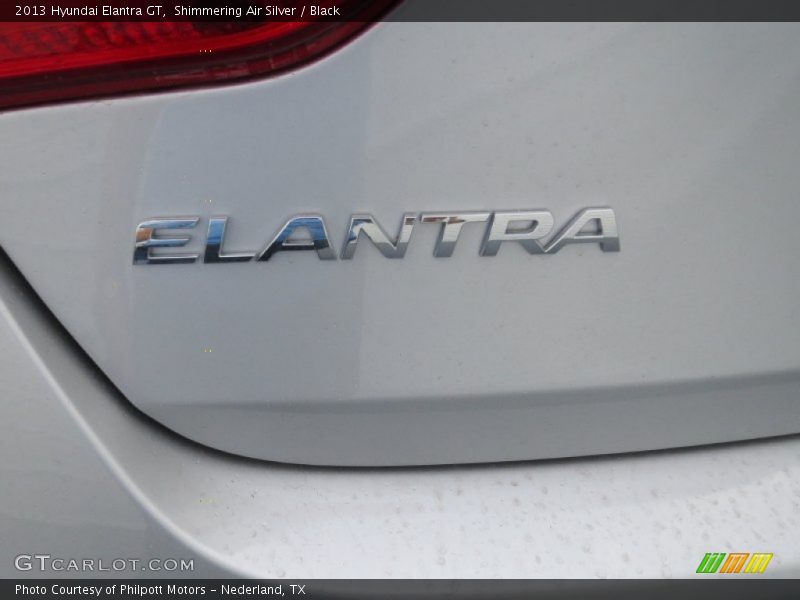 Shimmering Air Silver / Black 2013 Hyundai Elantra GT