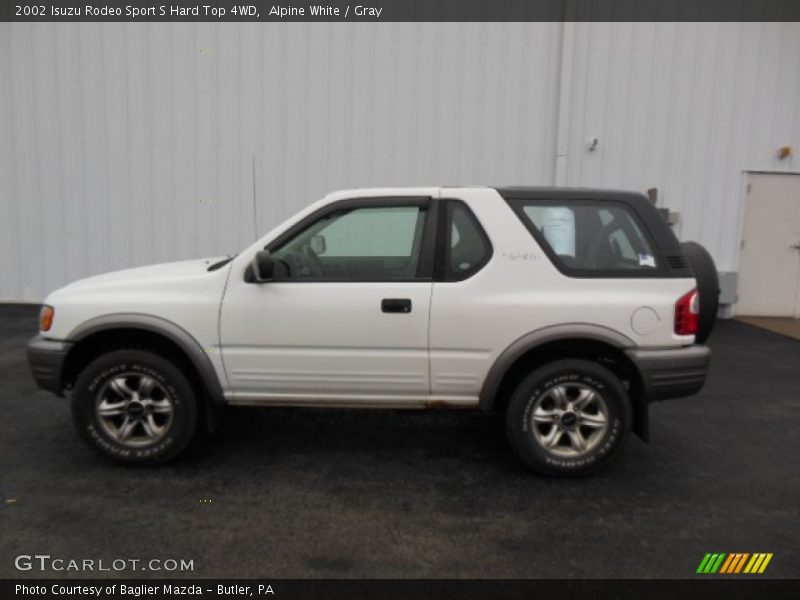  2002 Rodeo Sport S Hard Top 4WD Alpine White