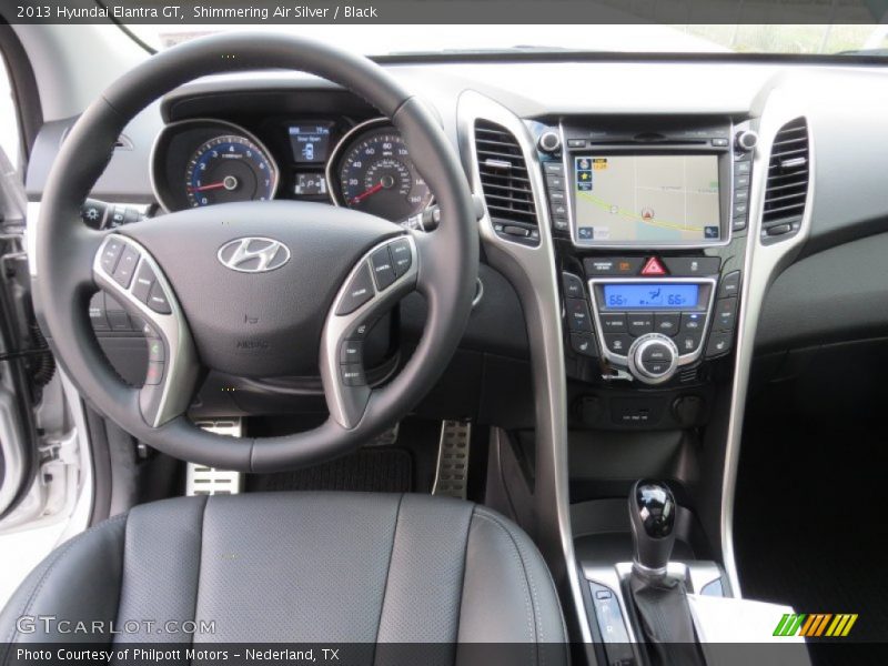 Shimmering Air Silver / Black 2013 Hyundai Elantra GT