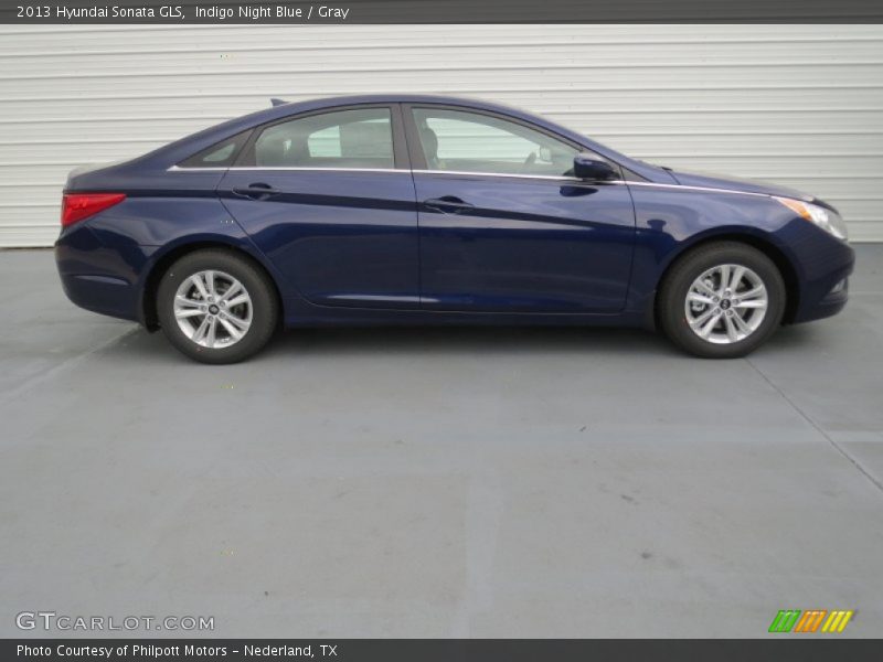 Indigo Night Blue / Gray 2013 Hyundai Sonata GLS