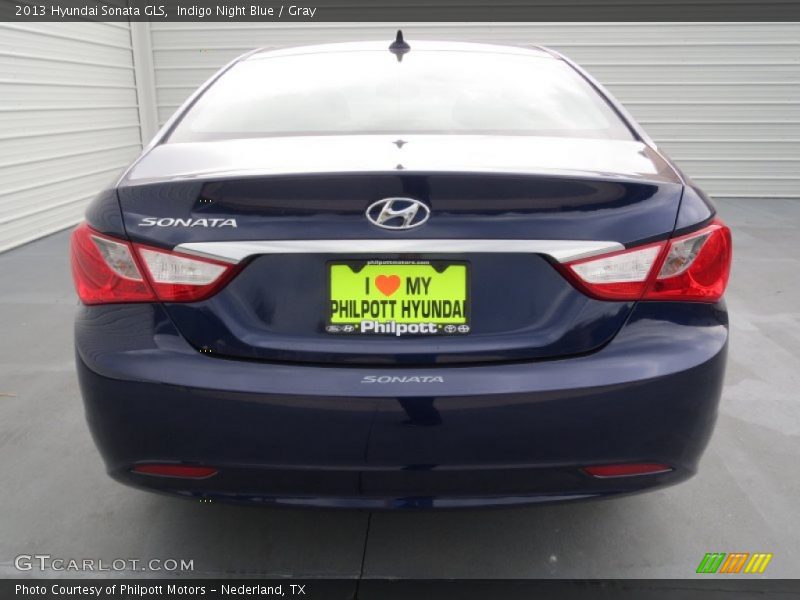 Indigo Night Blue / Gray 2013 Hyundai Sonata GLS
