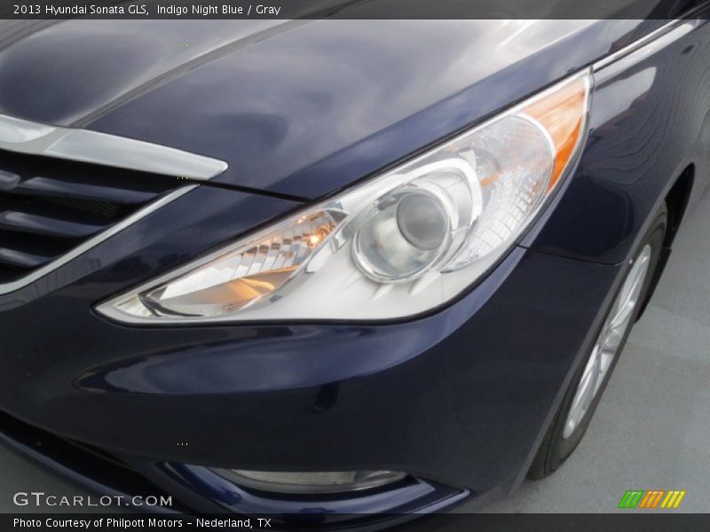 Indigo Night Blue / Gray 2013 Hyundai Sonata GLS