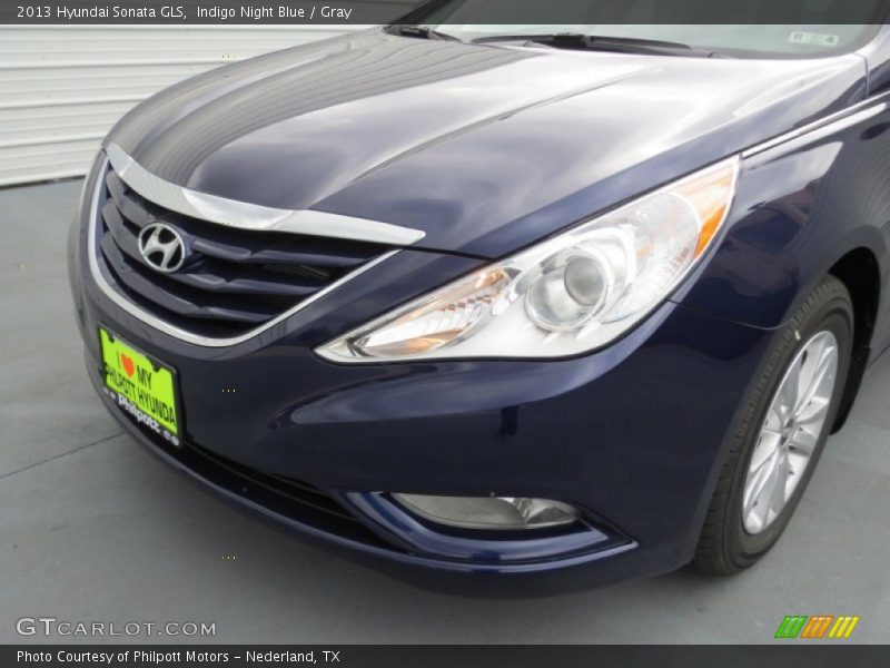 Indigo Night Blue / Gray 2013 Hyundai Sonata GLS