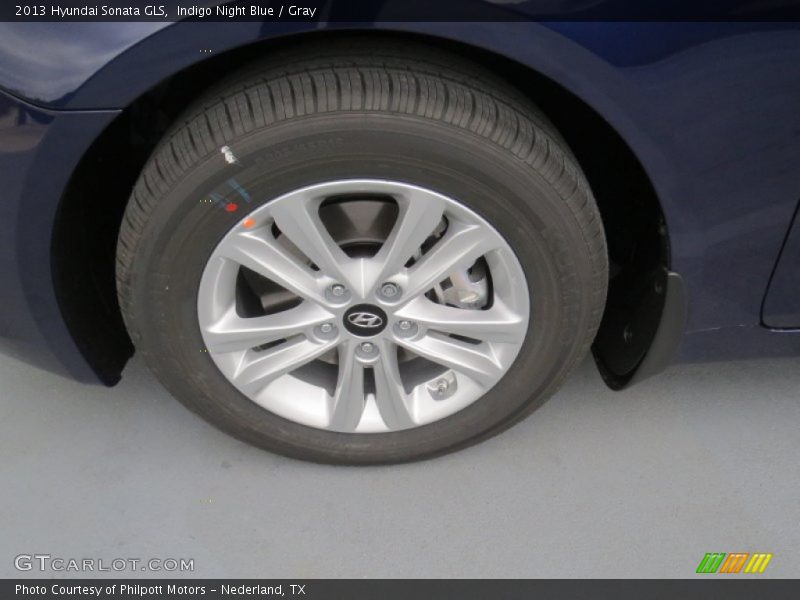 Indigo Night Blue / Gray 2013 Hyundai Sonata GLS