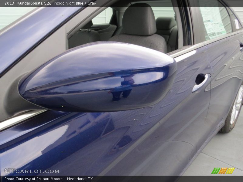 Indigo Night Blue / Gray 2013 Hyundai Sonata GLS