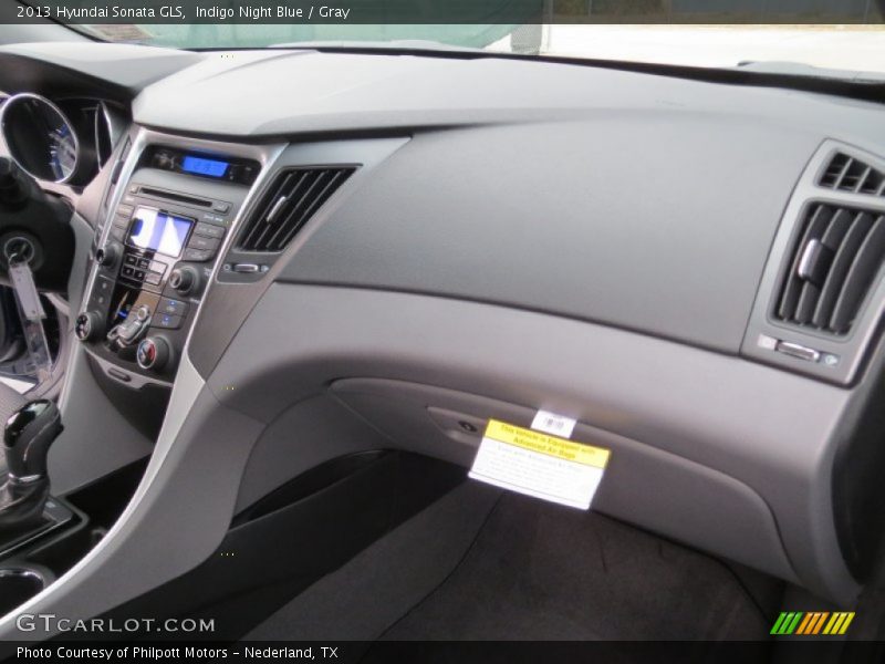 Indigo Night Blue / Gray 2013 Hyundai Sonata GLS