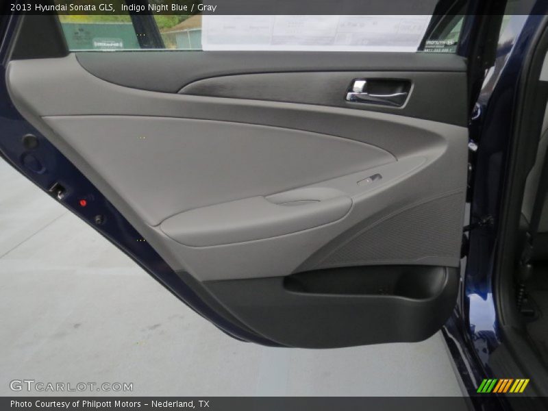 Indigo Night Blue / Gray 2013 Hyundai Sonata GLS
