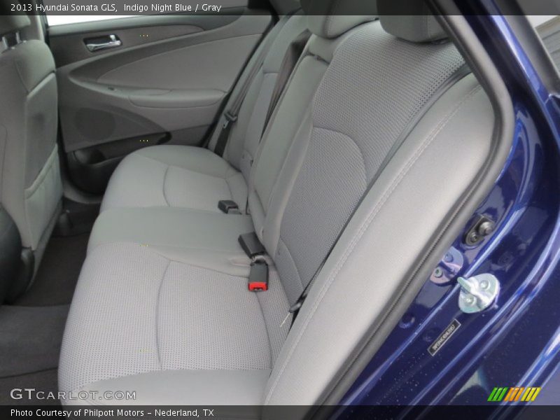 Indigo Night Blue / Gray 2013 Hyundai Sonata GLS