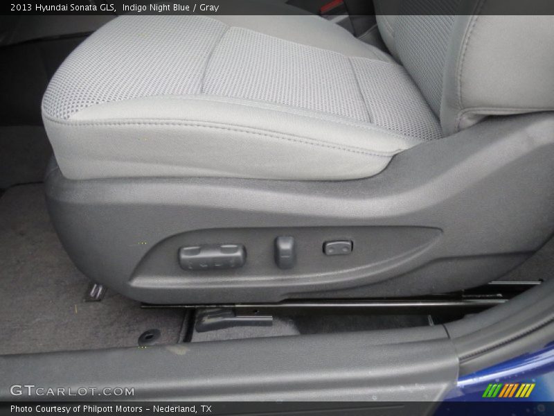 Indigo Night Blue / Gray 2013 Hyundai Sonata GLS