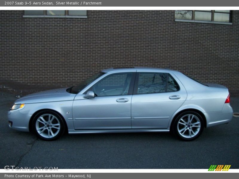 Silver Metallic / Parchment 2007 Saab 9-5 Aero Sedan