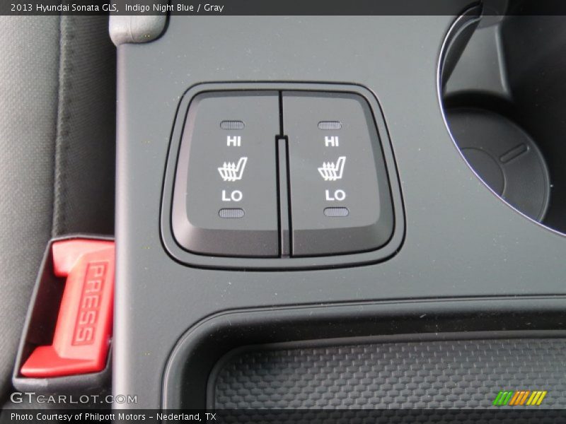 Indigo Night Blue / Gray 2013 Hyundai Sonata GLS