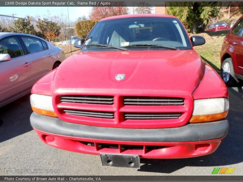 Flame Red / Agate 1998 Dodge Dakota Sport Regular Cab