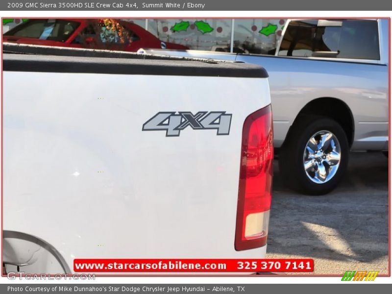 Summit White / Ebony 2009 GMC Sierra 3500HD SLE Crew Cab 4x4