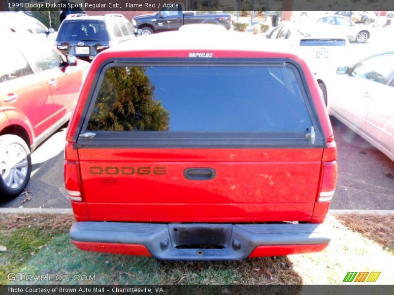 Flame Red / Agate 1998 Dodge Dakota Sport Regular Cab