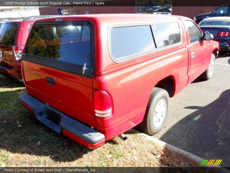 Flame Red / Agate 1998 Dodge Dakota Sport Regular Cab