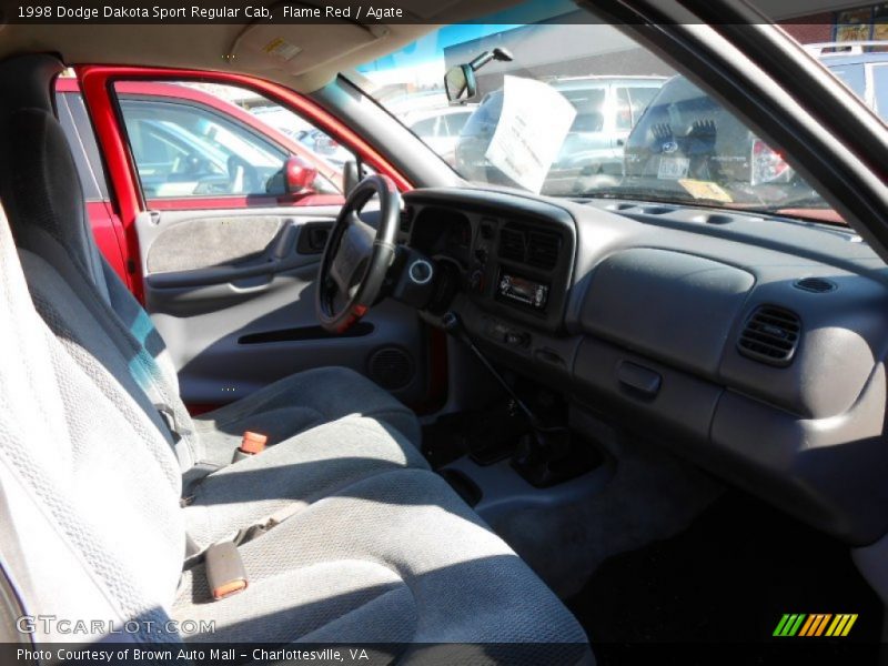 Flame Red / Agate 1998 Dodge Dakota Sport Regular Cab