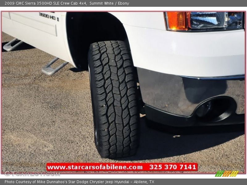 Summit White / Ebony 2009 GMC Sierra 3500HD SLE Crew Cab 4x4