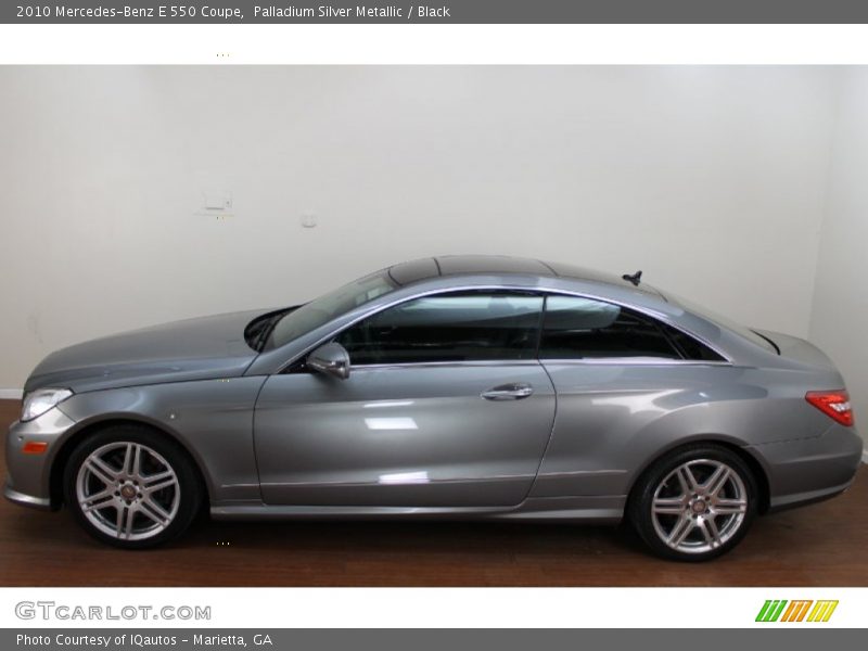 Palladium Silver Metallic / Black 2010 Mercedes-Benz E 550 Coupe