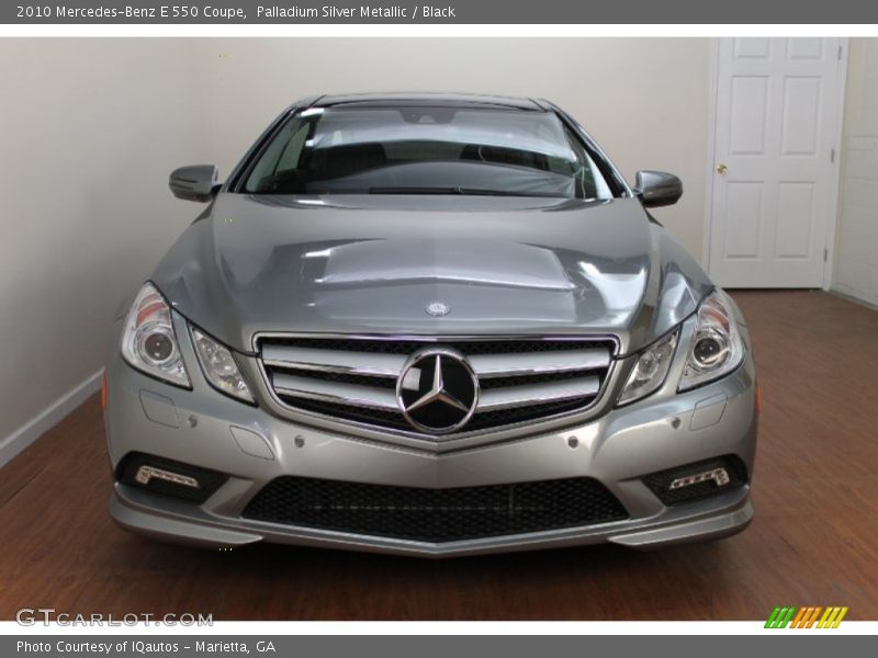 Palladium Silver Metallic / Black 2010 Mercedes-Benz E 550 Coupe