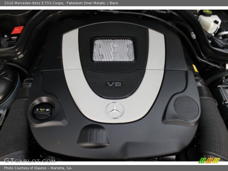 Palladium Silver Metallic / Black 2010 Mercedes-Benz E 550 Coupe