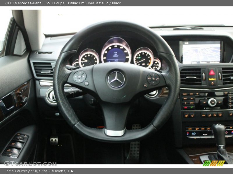 Palladium Silver Metallic / Black 2010 Mercedes-Benz E 550 Coupe