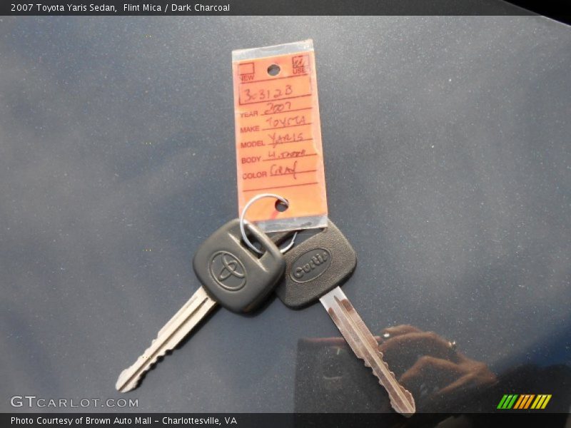 Flint Mica / Dark Charcoal 2007 Toyota Yaris Sedan