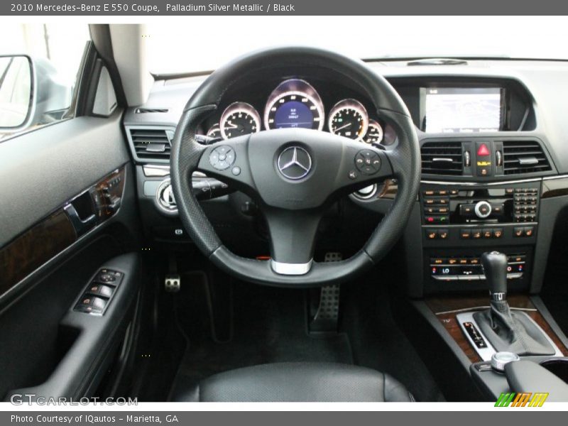 Palladium Silver Metallic / Black 2010 Mercedes-Benz E 550 Coupe