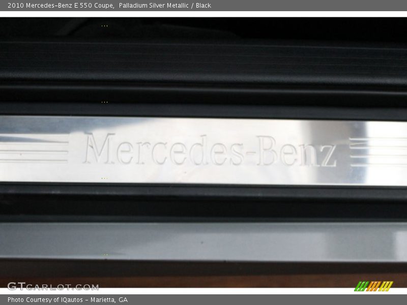 Palladium Silver Metallic / Black 2010 Mercedes-Benz E 550 Coupe