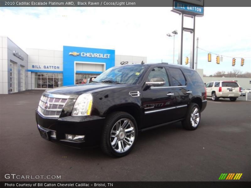Black Raven / Cocoa/Light Linen 2010 Cadillac Escalade Platinum AWD