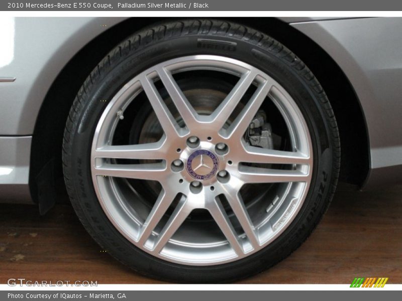 Palladium Silver Metallic / Black 2010 Mercedes-Benz E 550 Coupe