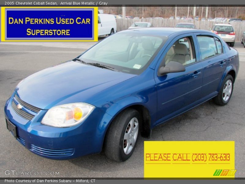 Arrival Blue Metallic / Gray 2005 Chevrolet Cobalt Sedan