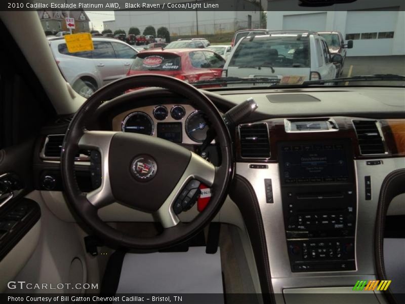 Black Raven / Cocoa/Light Linen 2010 Cadillac Escalade Platinum AWD