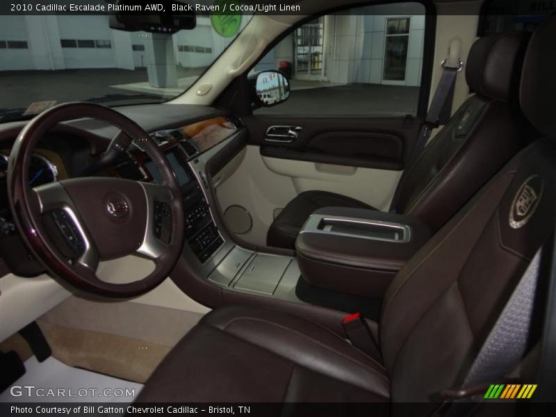 Black Raven / Cocoa/Light Linen 2010 Cadillac Escalade Platinum AWD