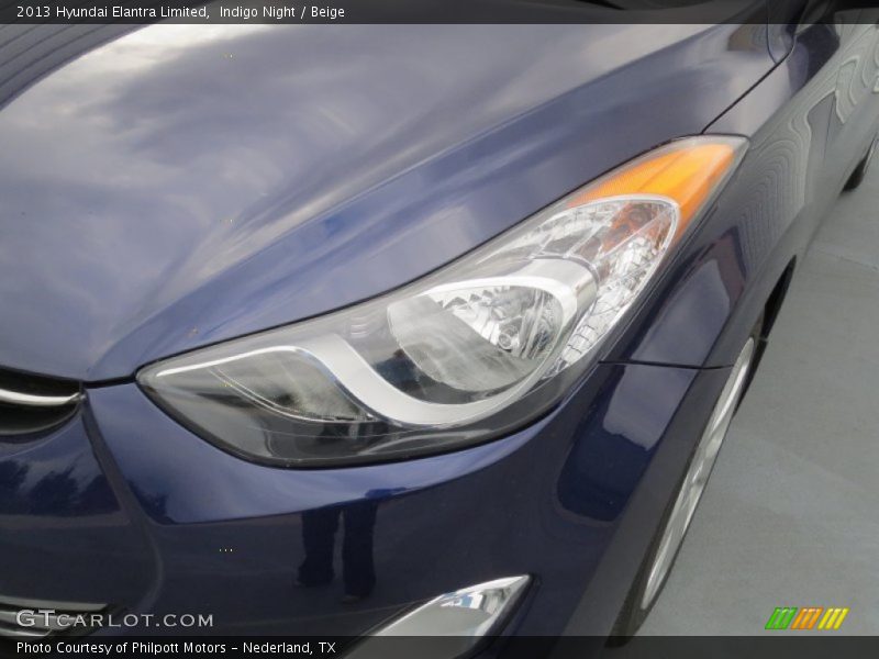 Indigo Night / Beige 2013 Hyundai Elantra Limited